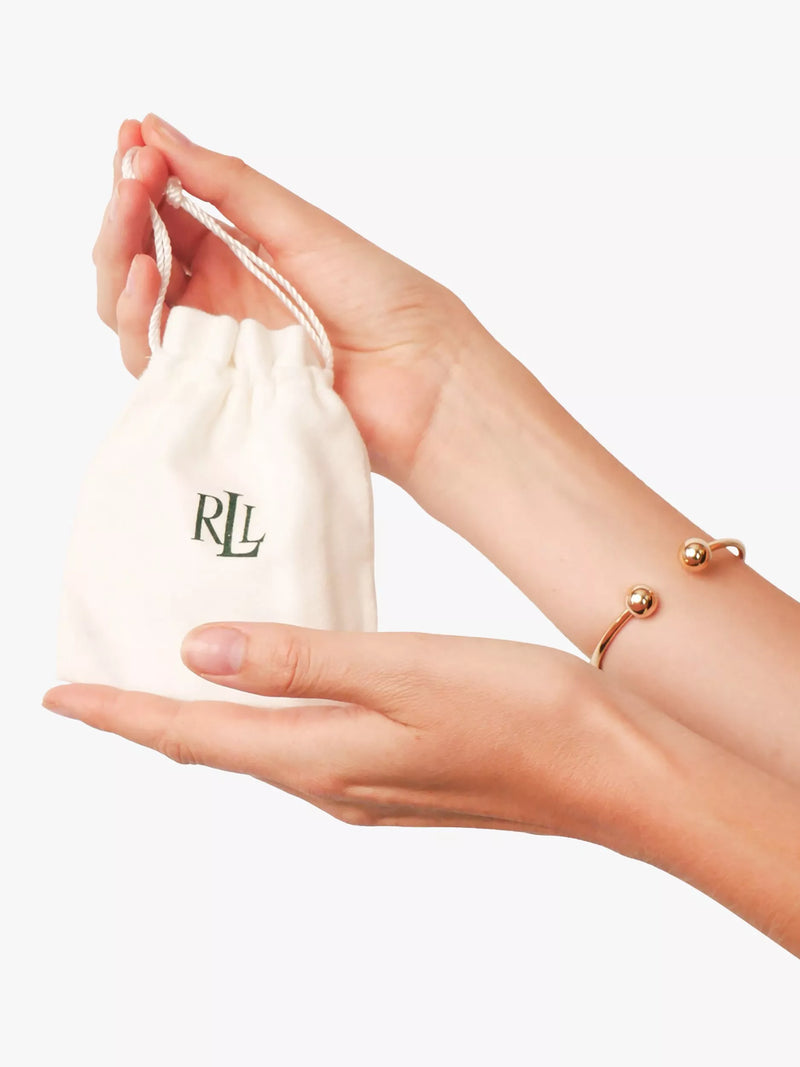 Ralph Lauren knot stud earrings with crystals (British brand)