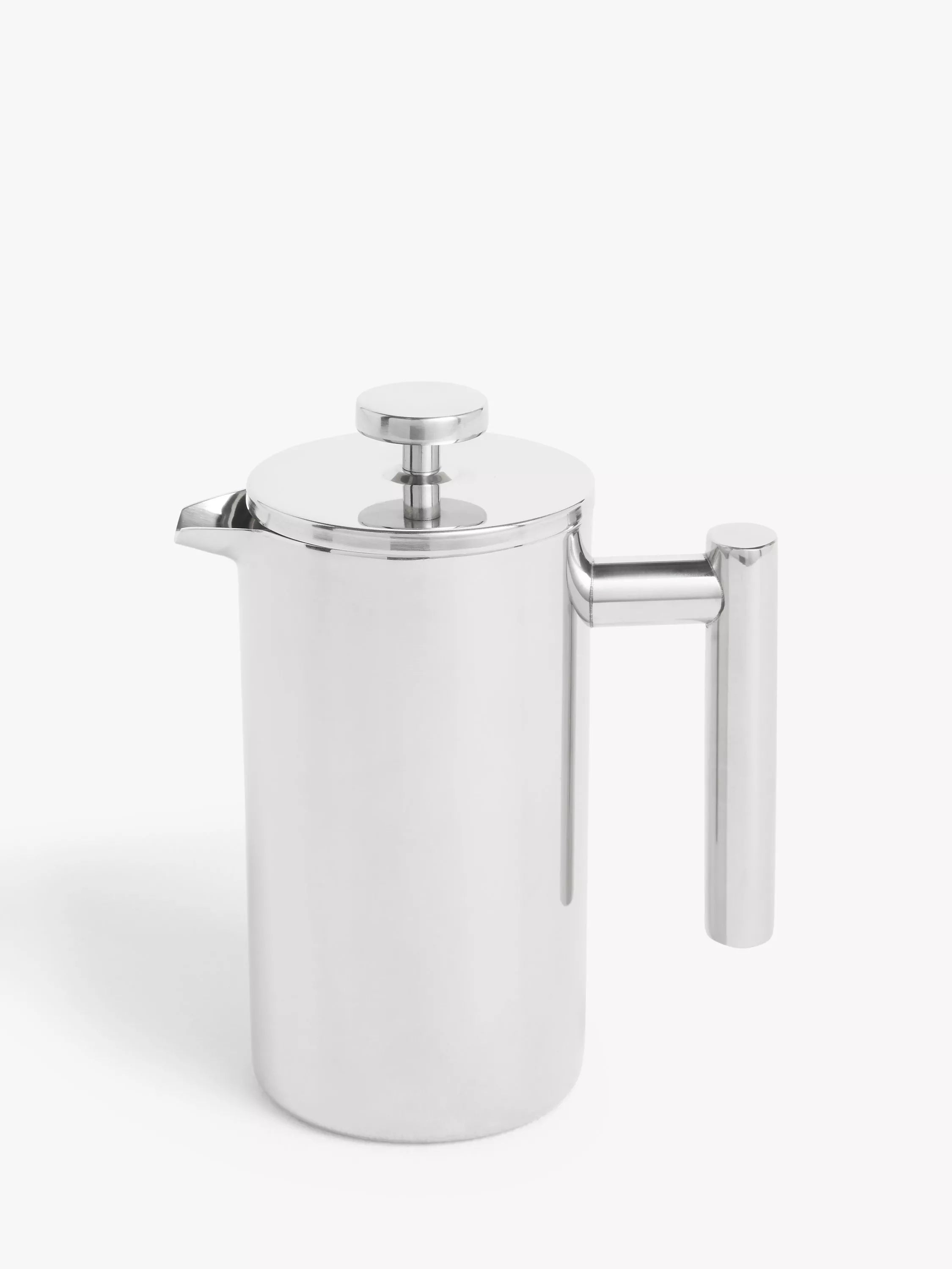 John Lewis Double Wall Coffee Press, Stainless Steel, 6 Cup, 800ml