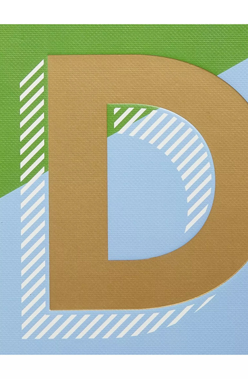 John Lewis A5 Colour Block Initial Notebook - D