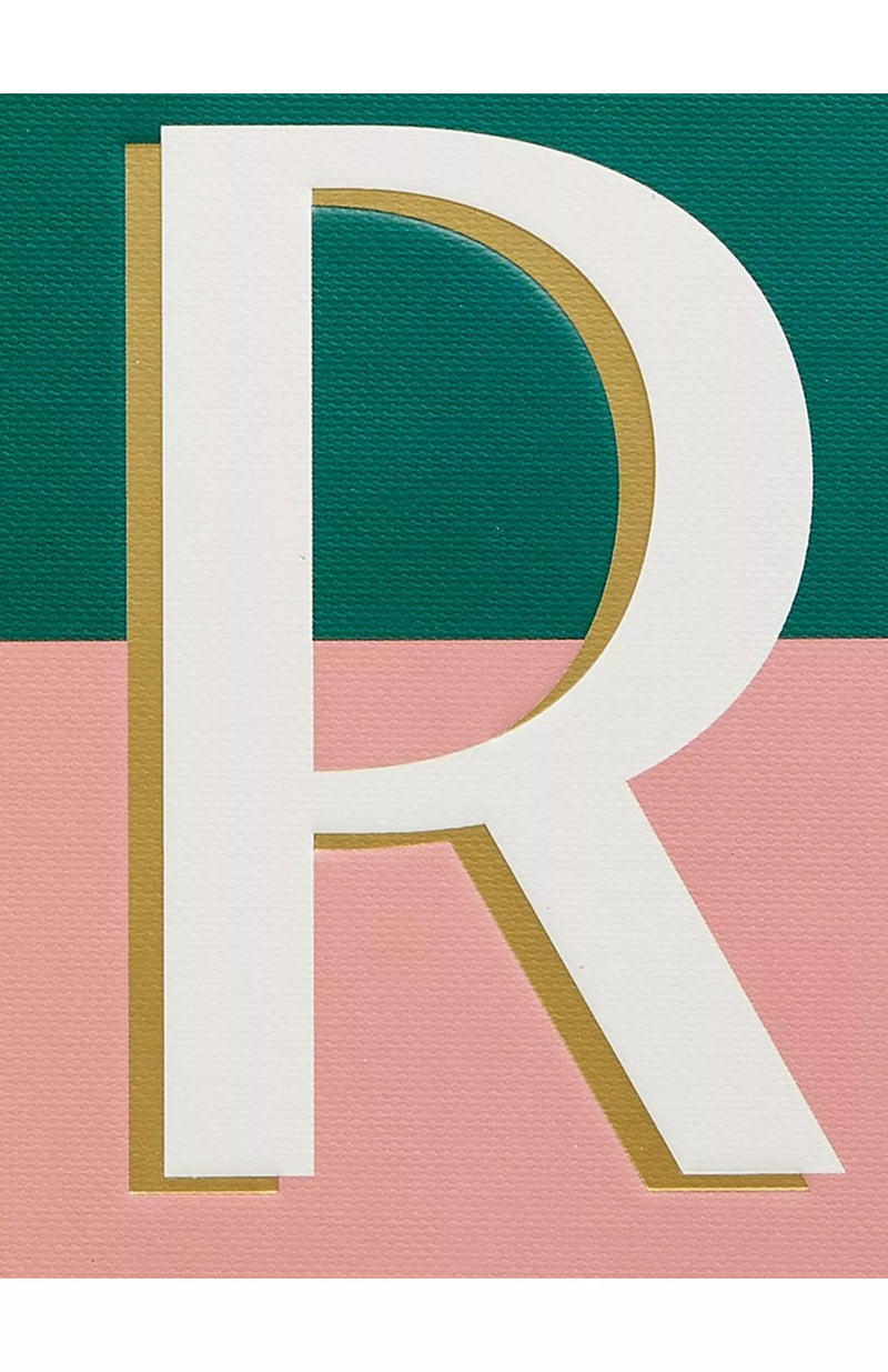 John Lewis A5 Colour Block Initial Notebook - R
