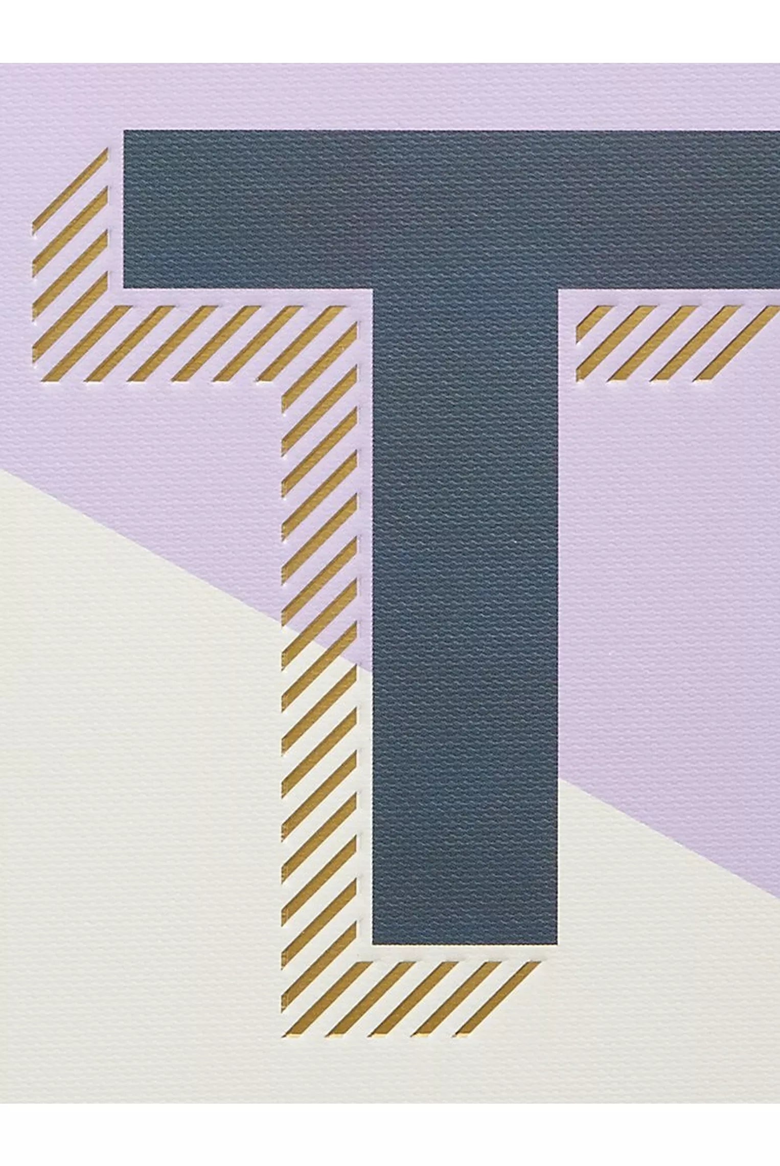 John Lewis A5 Colour Block Initial Notebook - T