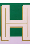 John Lewis A5 Colour Block Initial Notebook - H