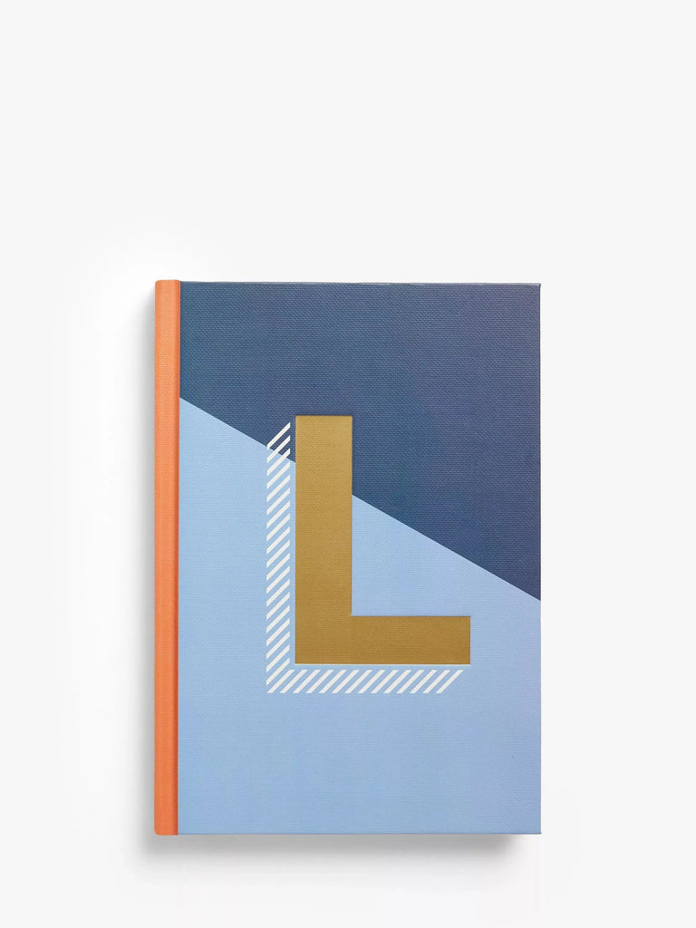 John Lewis A5 Colour Block Initial Notebook