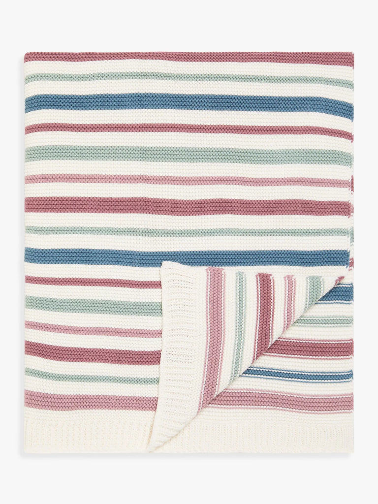 John Lewis Crochet Cotton Blanket, 100 x 80cm