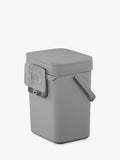 EKO grey food waste caddy 5 litre kitchen bin - British product