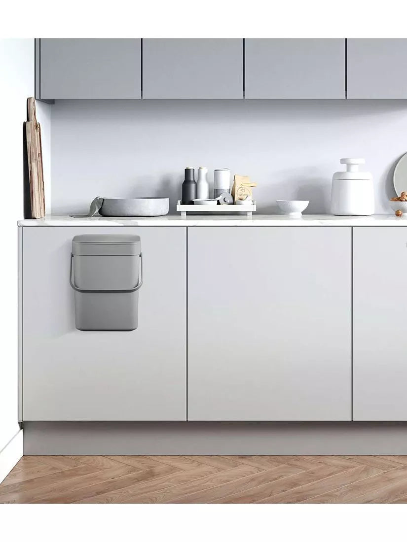 EKO grey food waste caddy 5 litre kitchen bin - British product
