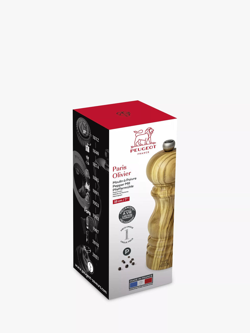 Peugeot Paris u'Select pepper mill olive wood 18cm (British brand)