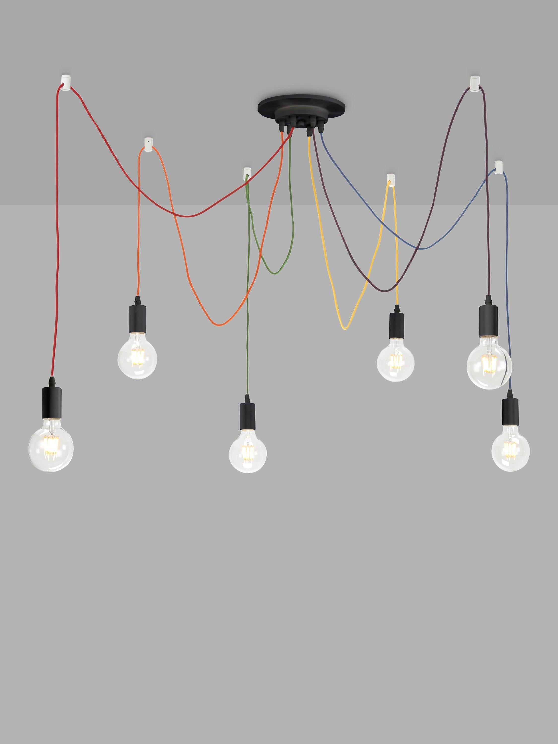John Lewis 6 pendant swag ceiling light, imported from the UK