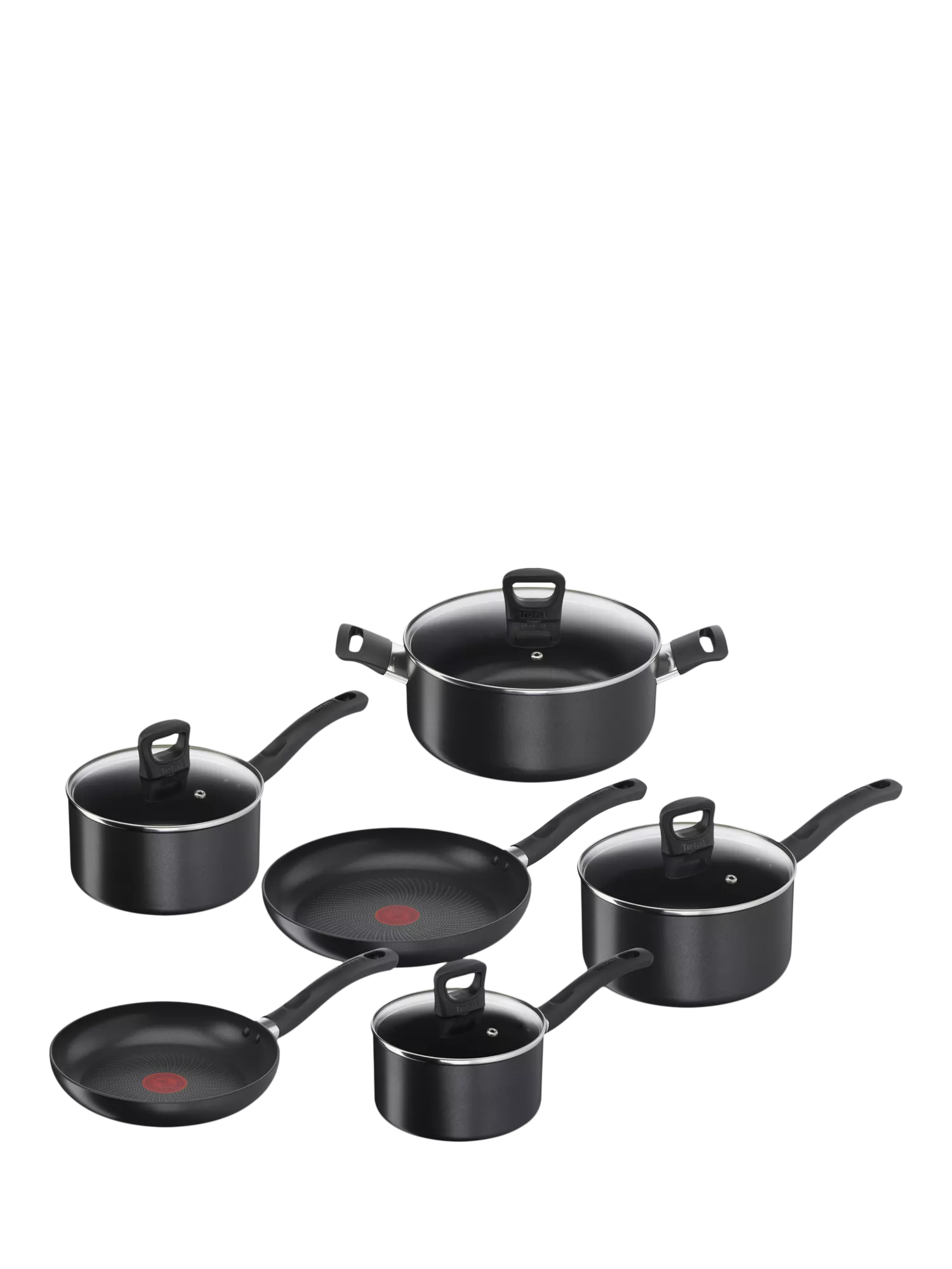 Tefal Enhance Aluminium Non-Stick Frying Pan and Saucepan Set 6-piece (British brand)
