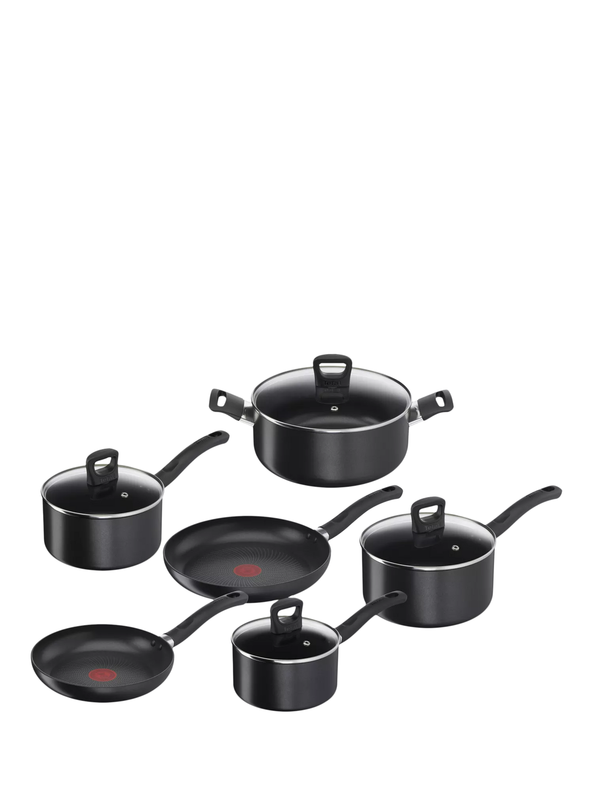 Tefal Enhance Aluminium Non-Stick Frying Pan and Saucepan Set 6-piece (British brand)