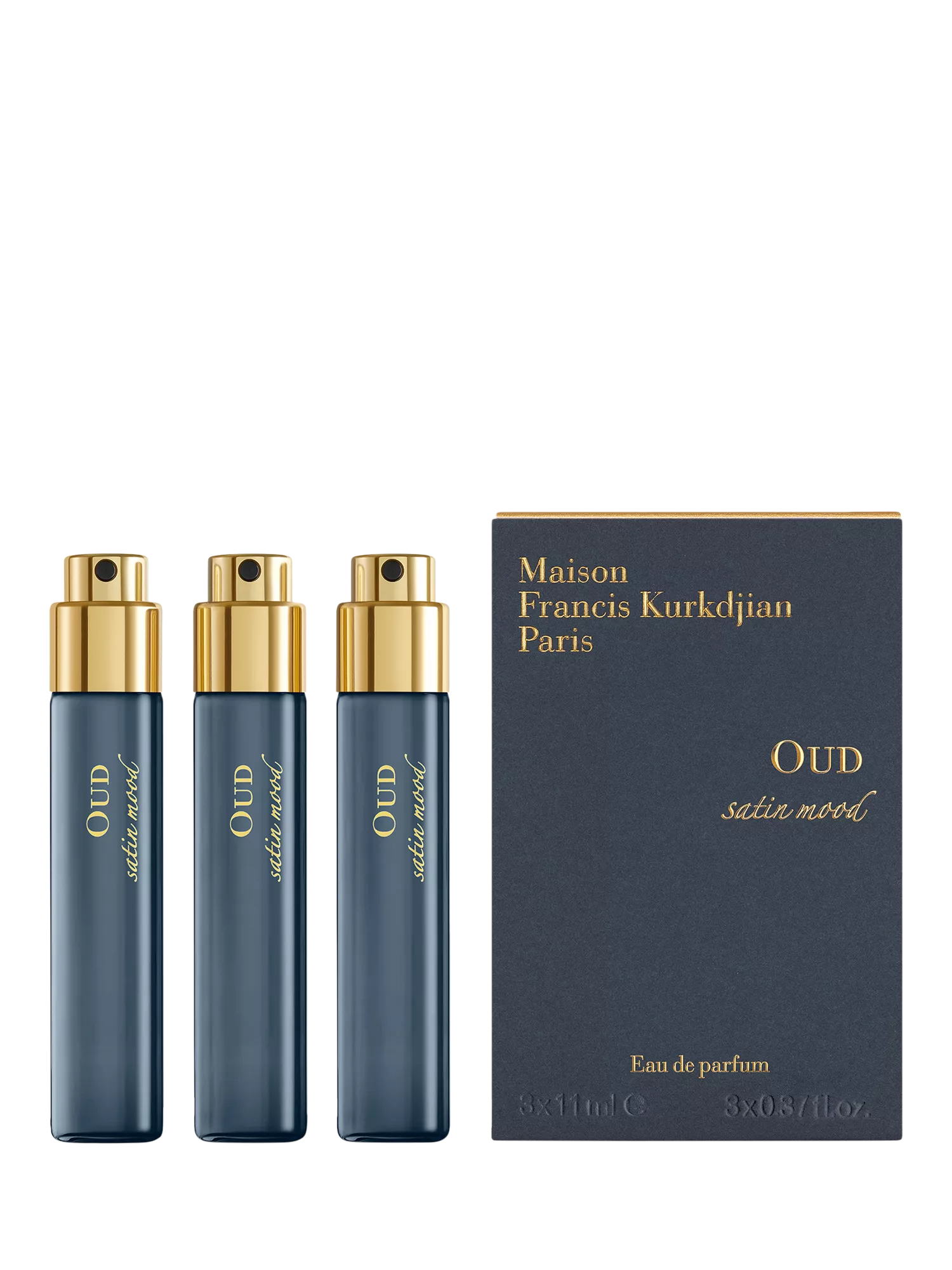 Maison Francis Kurkdjian Oud Satin Mood Eau de Parfum refills 3x11ml - British product
