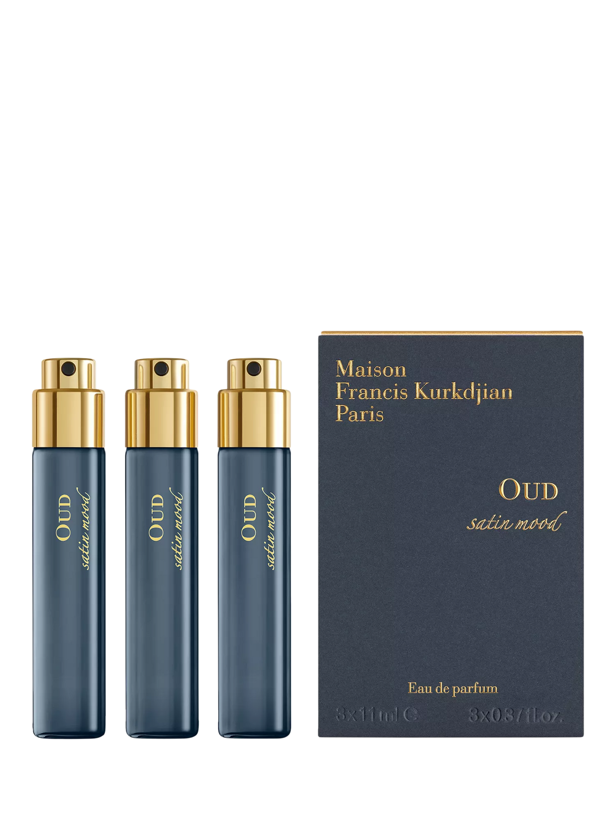 Maison Francis Kurkdjian Oud Satin Mood Eau de Parfum refills 3x11ml - British product