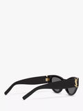 Yves Saint Laurent cat's eye sunglasses black/grey - British product