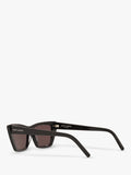 Yves Saint Laurent SL 276 black cat's eye sunglasses, imported from the UK