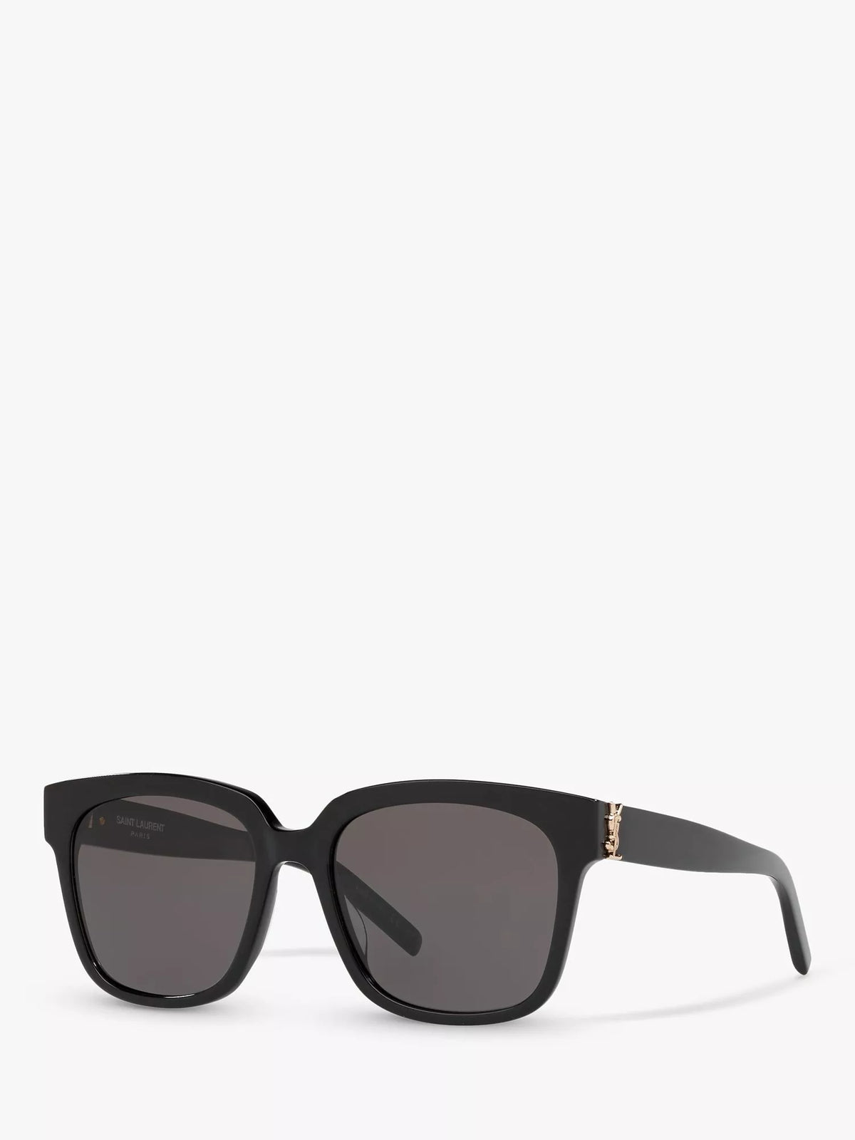 Yves Saint Laurent square sunglasses black frame grey lenses, imported from the UK