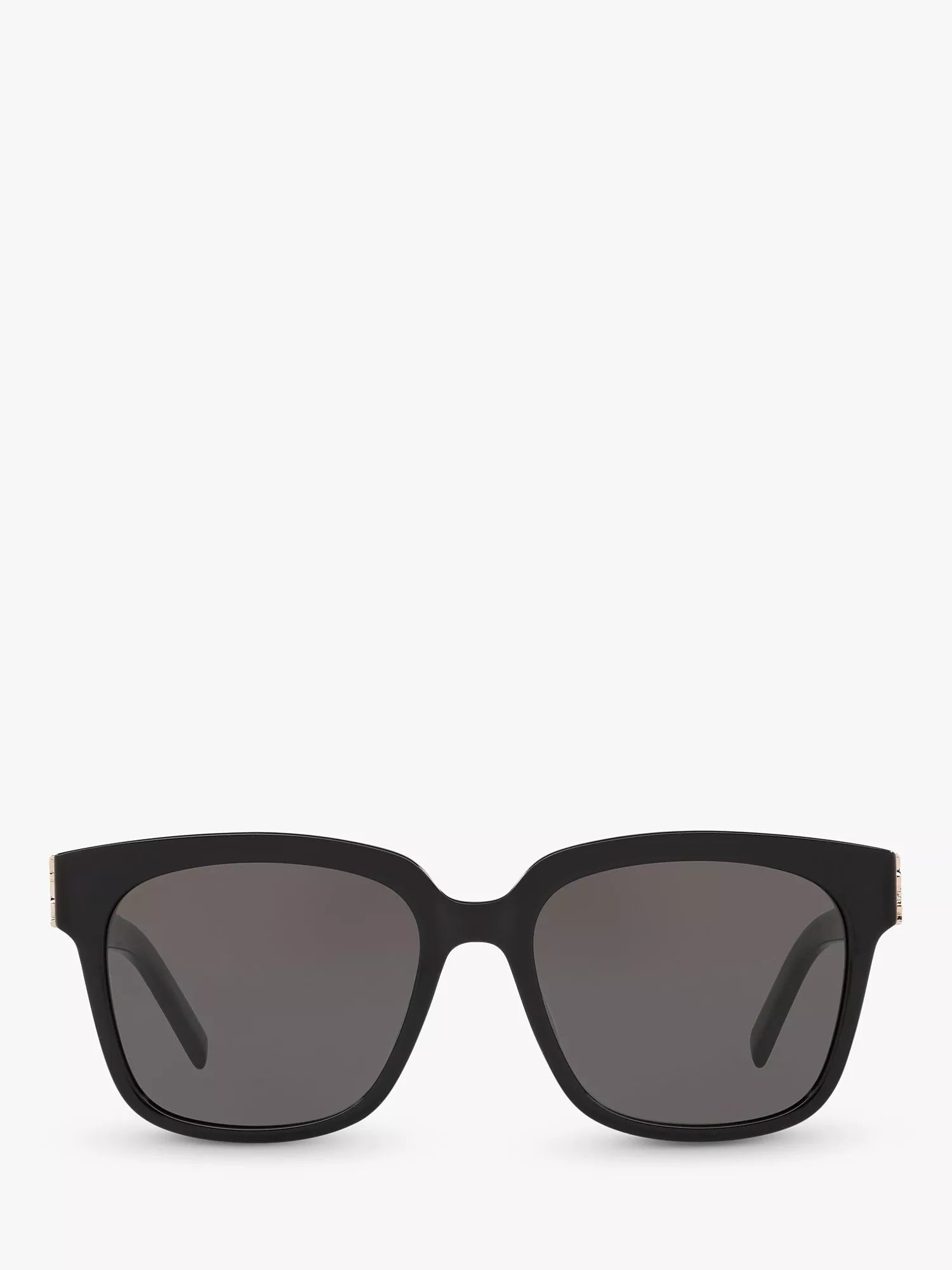 Yves Saint Laurent square sunglasses black frame grey lenses, imported from the UK