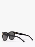 Yves Saint Laurent square sunglasses black frame grey lenses, imported from the UK