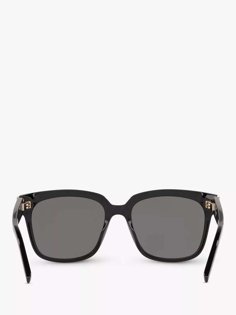 Yves Saint Laurent square sunglasses black frame grey lenses, imported from the UK
