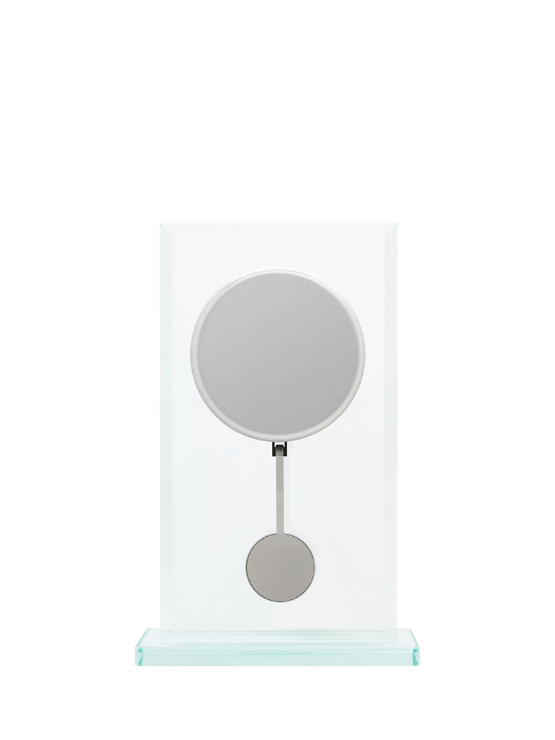 Acctim La Collina mantel clock Roman numerals 22cm glass, imported from the UK