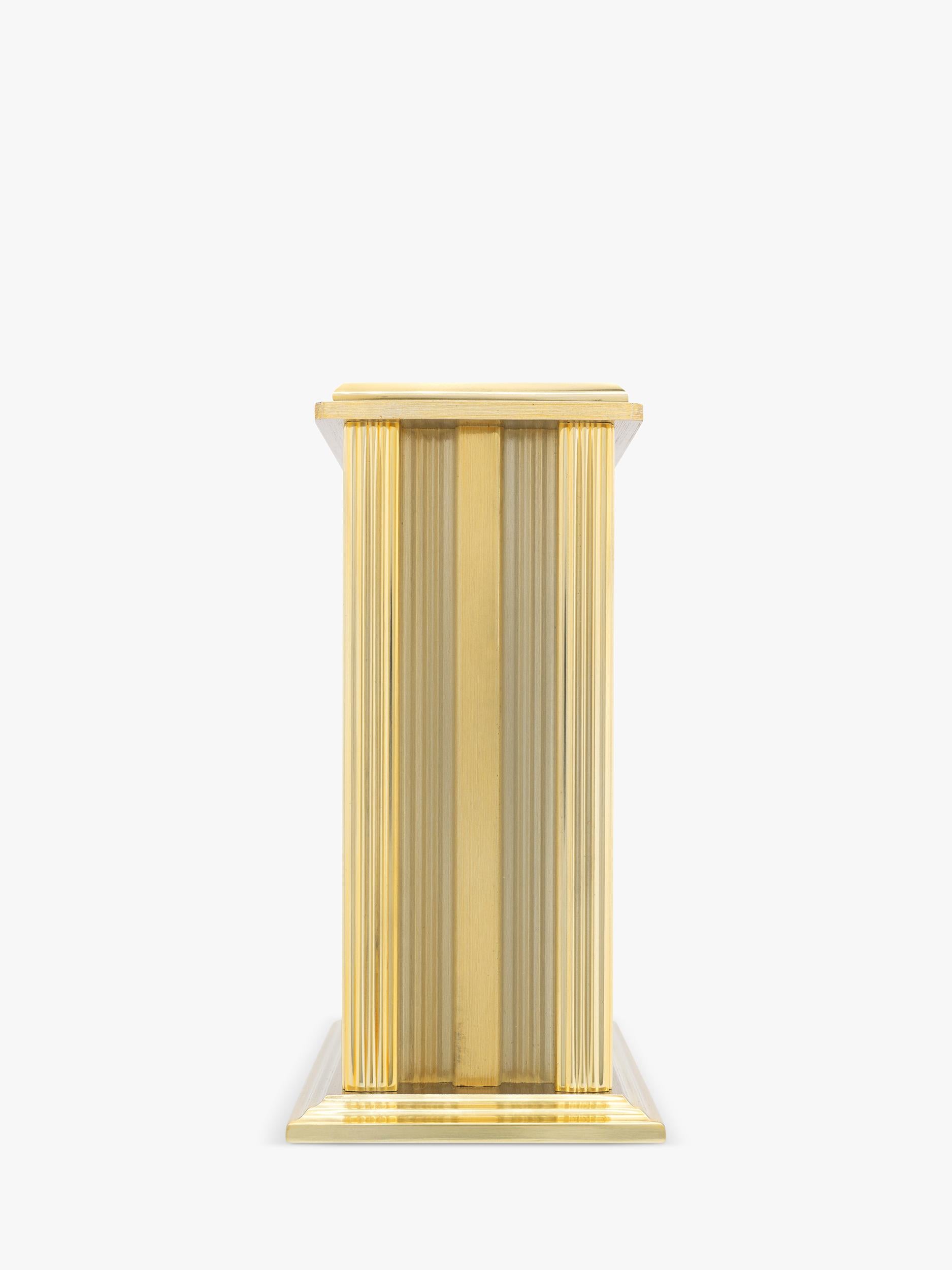 Acctim Gayhurst Roman numeral mantel clock gold, imported from the UK