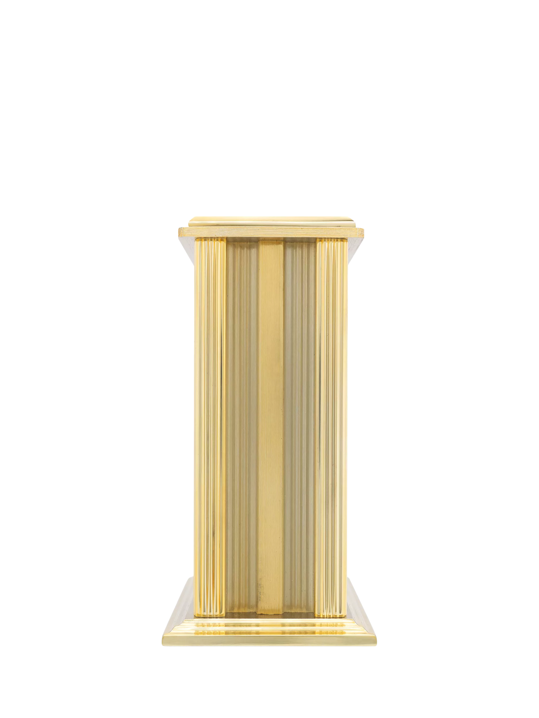 Acctim Gayhurst Roman numeral mantel clock gold, imported from the UK