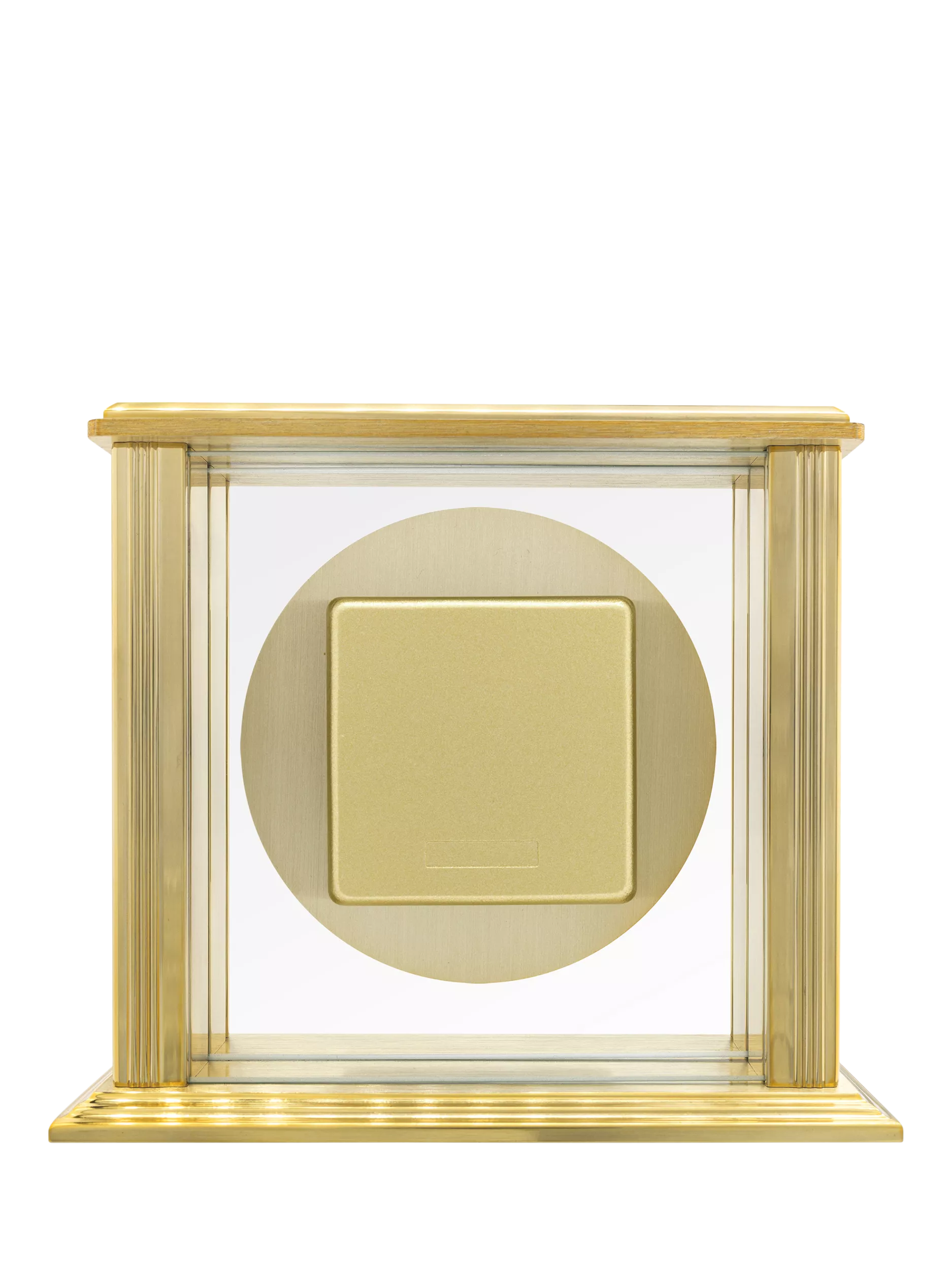 Acctim Gayhurst Roman numeral mantel clock gold, imported from the UK
