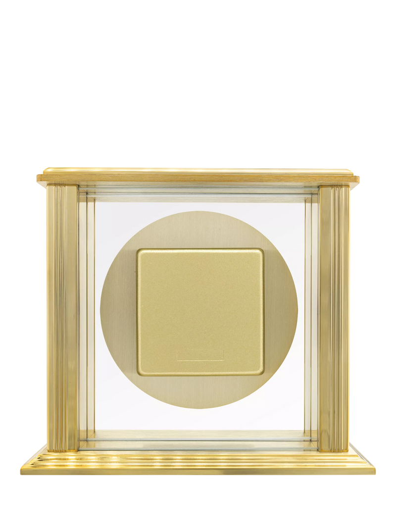 Acctim Gayhurst Roman numeral mantel clock gold, imported from the UK