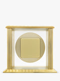 Acctim Gayhurst Roman numeral mantel clock gold, imported from the UK