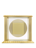 Acctim Gayhurst Roman numeral mantel clock gold, imported from the UK