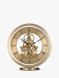 Acctim skeleton mantel carriage clock in gold, 13cm - British product