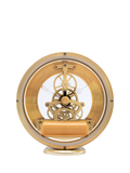 Acctim skeleton mantel carriage clock in gold, 13cm - British product