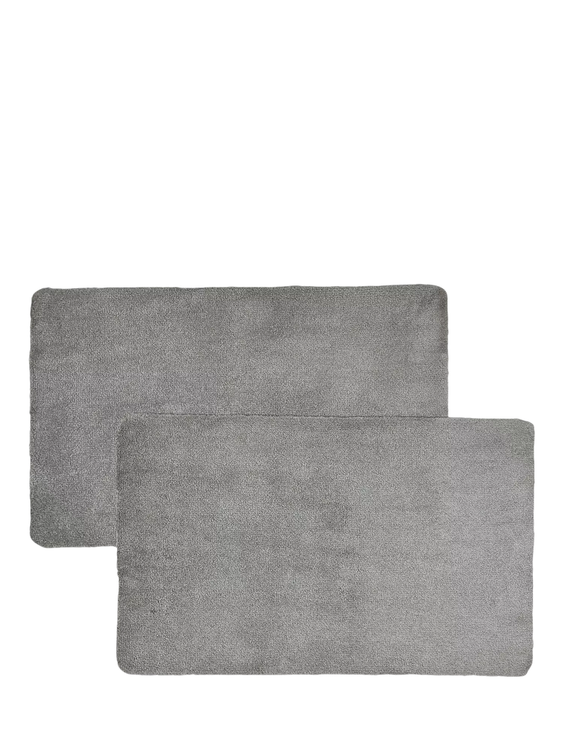 Mighty Mats Washable Door Mats, Pack of 2, Grey
