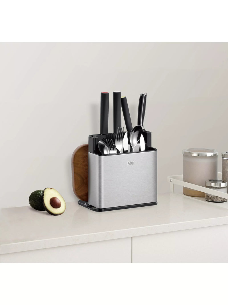 EKO extra large stainless steel dish drainer and utensil holder - British product