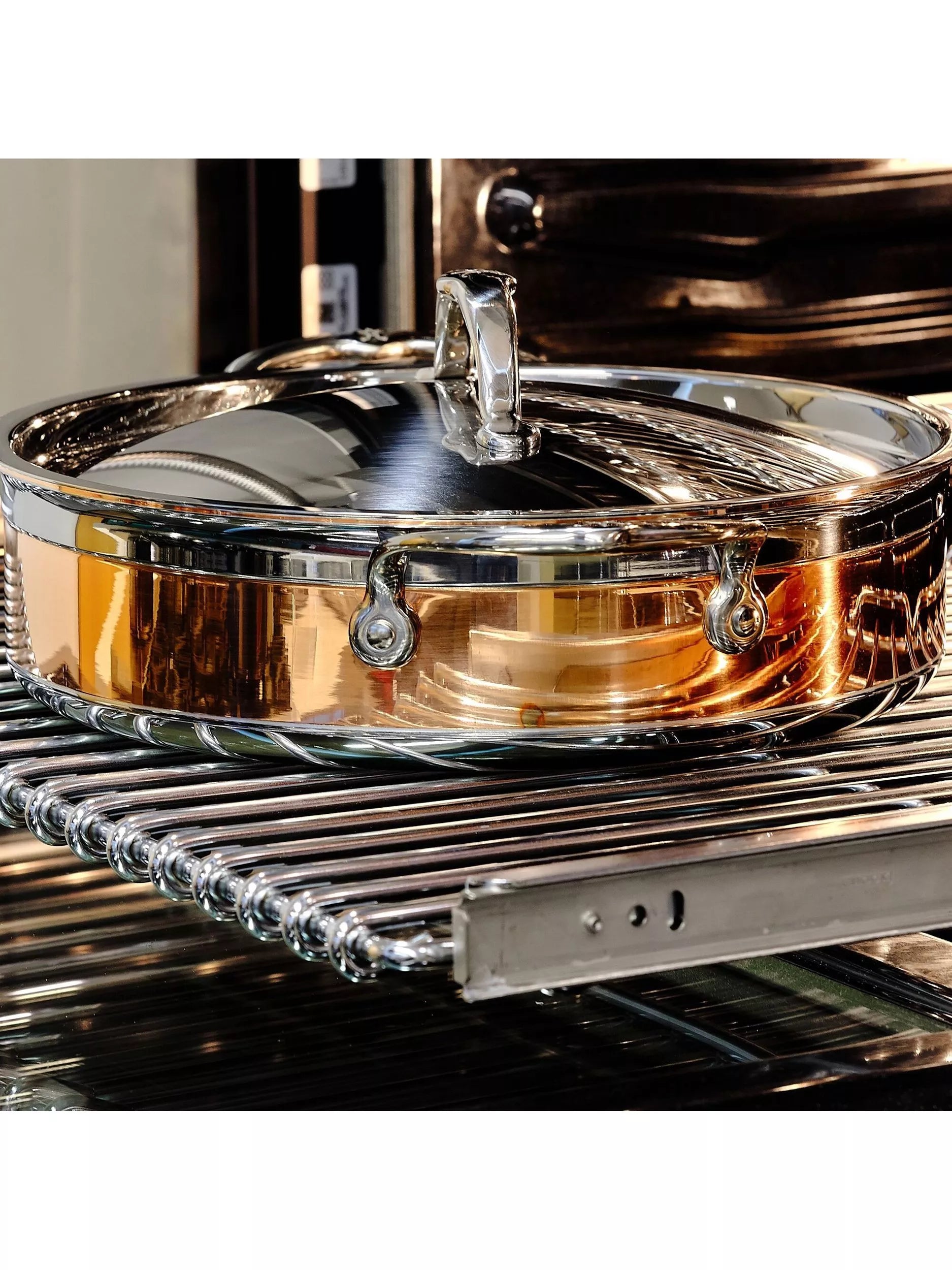 Hestan CopperBond stainless steel sauteuse pan 26cm, UK version