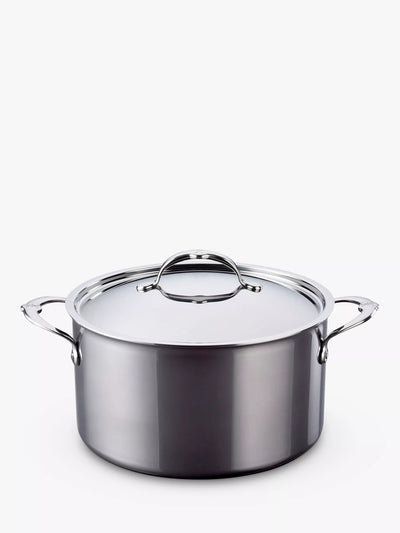 John Lewis Hestan NanoBond Stainless Steel Stockpot & Lid, 26cm- Buy online at McGrocer