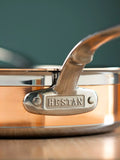 Hestan CopperBond saute pan with lid 26cm - British product