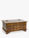 Laura Ashley 9 drawer coffee table dark brown, UK version