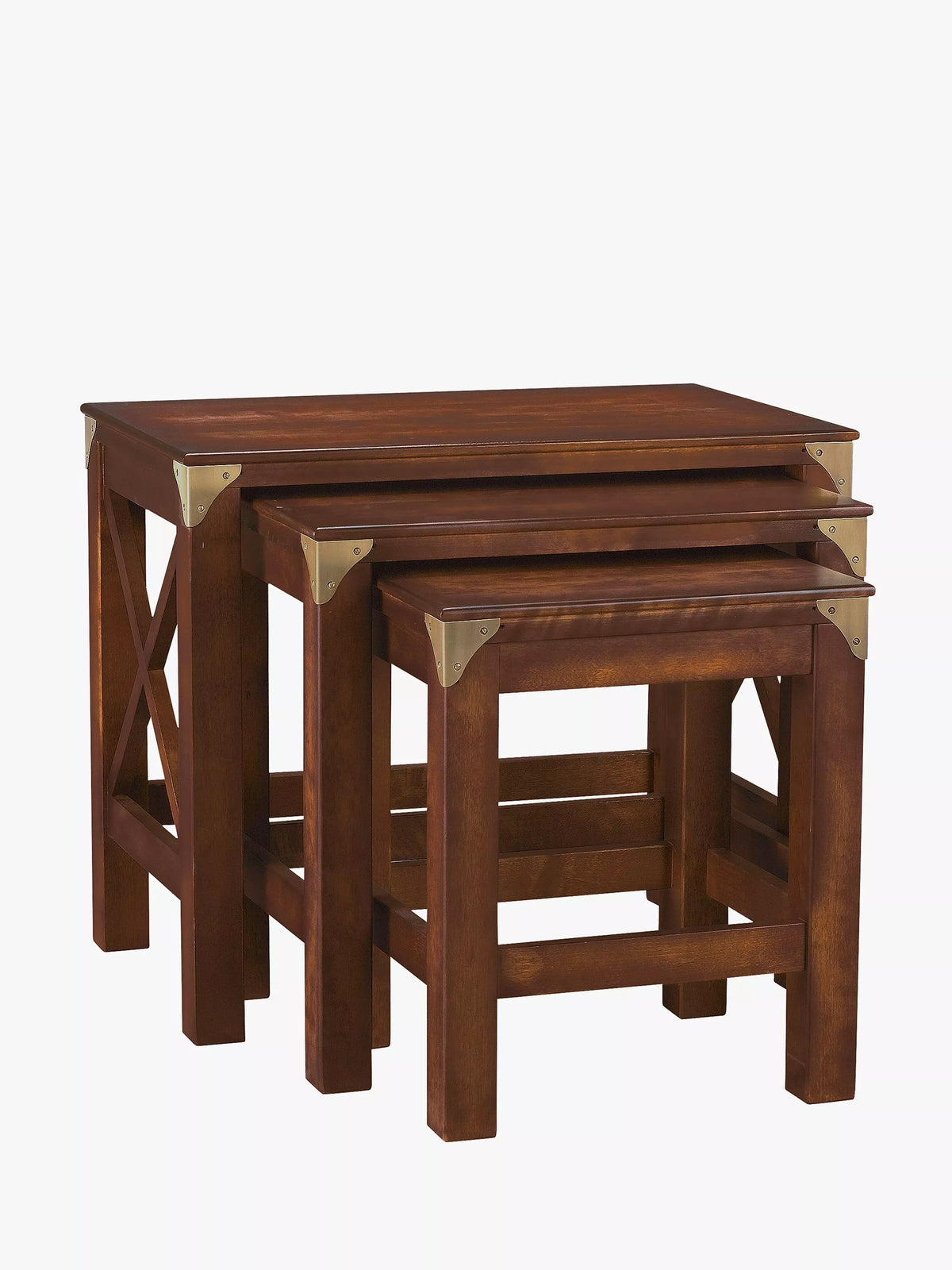 Laura Ashley nest of side tables dark chestnut (British brand)