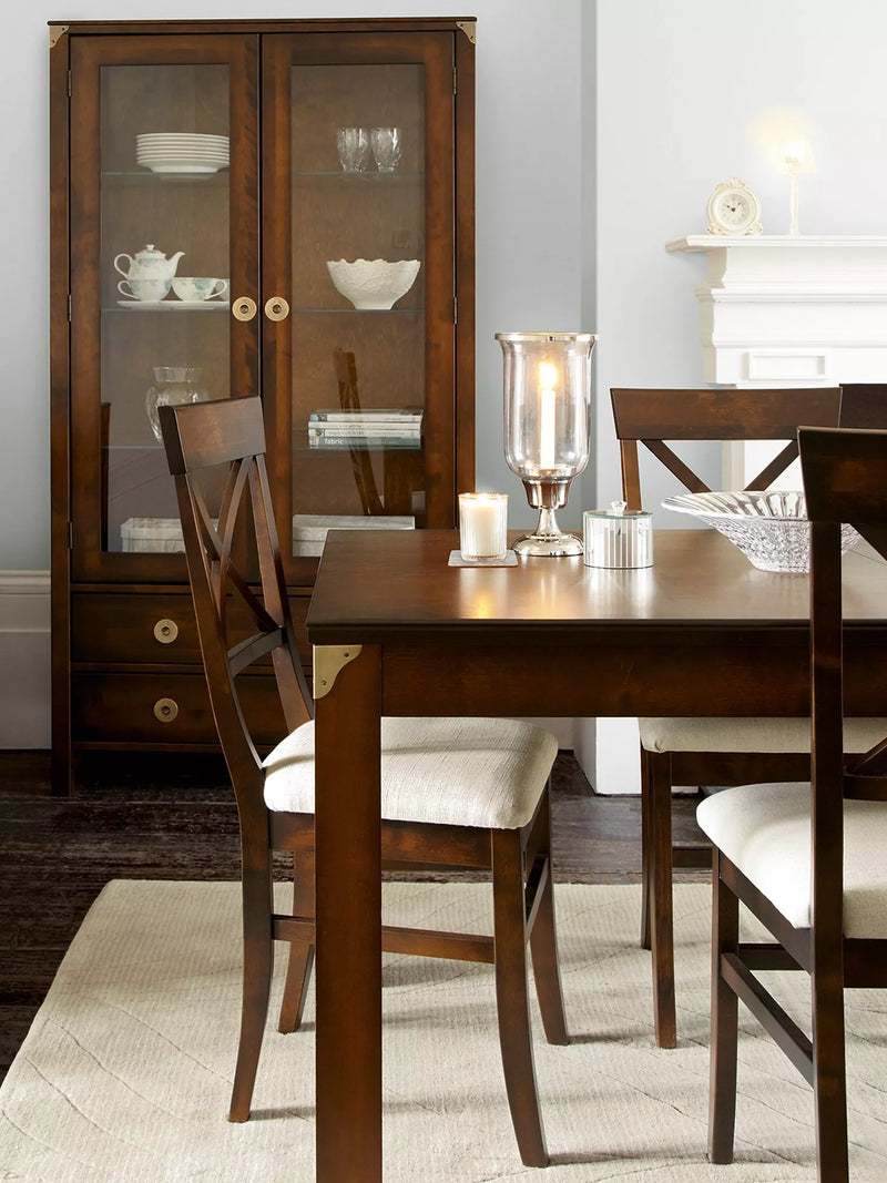 Laura Ashley Balmoral dark chestnut dining chairs set of 2, imported from the UK