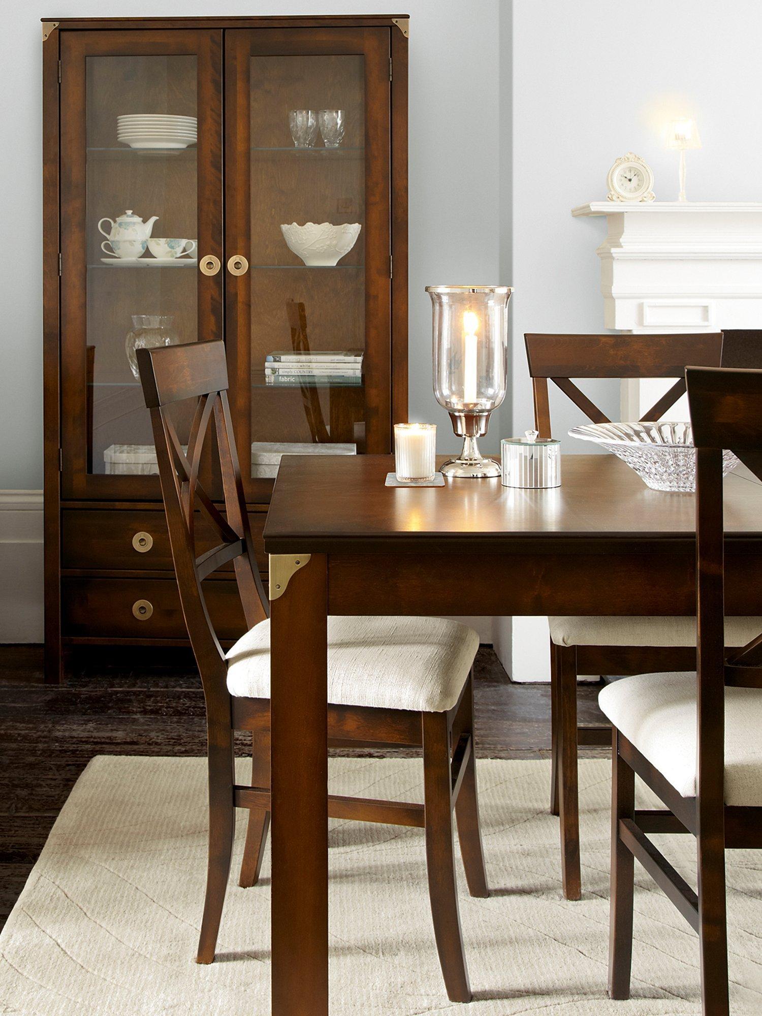 Laura Ashley Balmoral dark chestnut dining chairs set of 2, imported from the UK