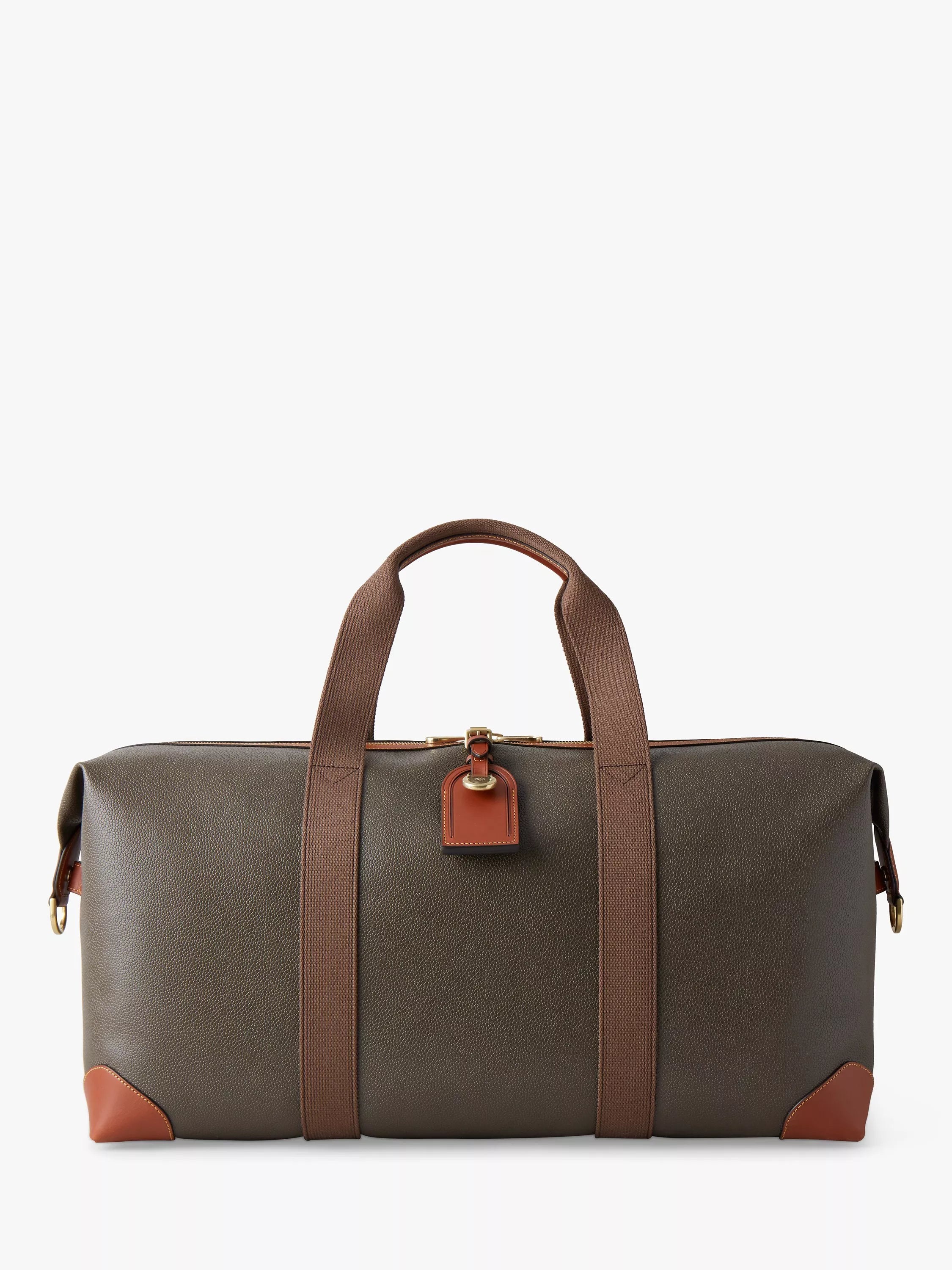 Mulberry Medium Clipper Printed Eco Scotchgrain & Flat Calf Leather Holdall