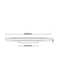 Philips flush ceiling light black 40cm (British brand)