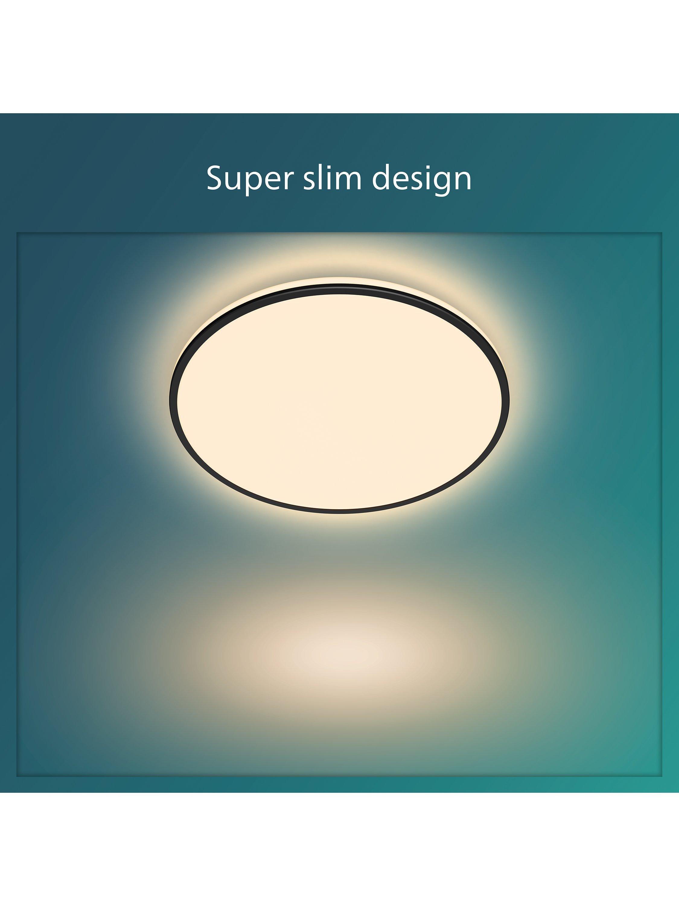 Philips flush ceiling light black 40cm (British brand)