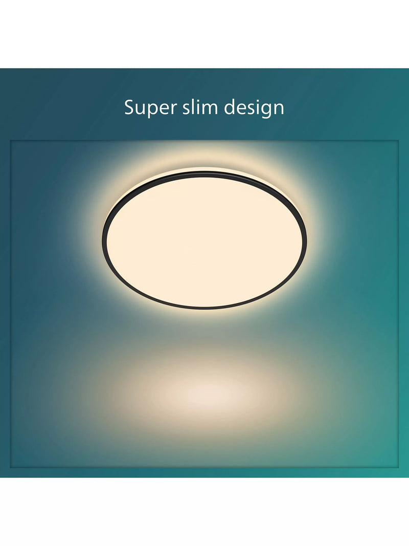 Philips flush ceiling light black 40cm (British brand)