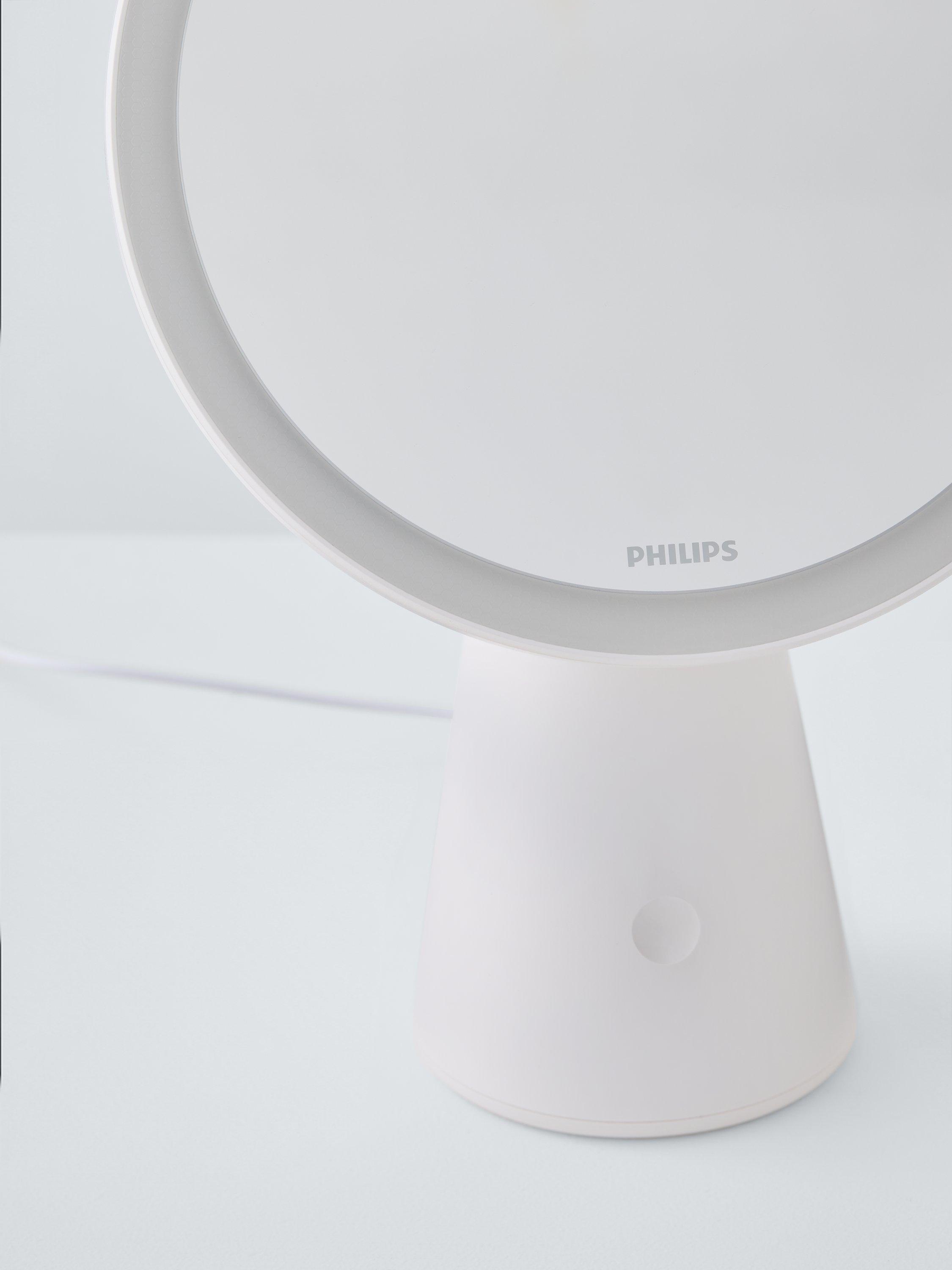 Philips portable mirror desk lamp LED white - British product