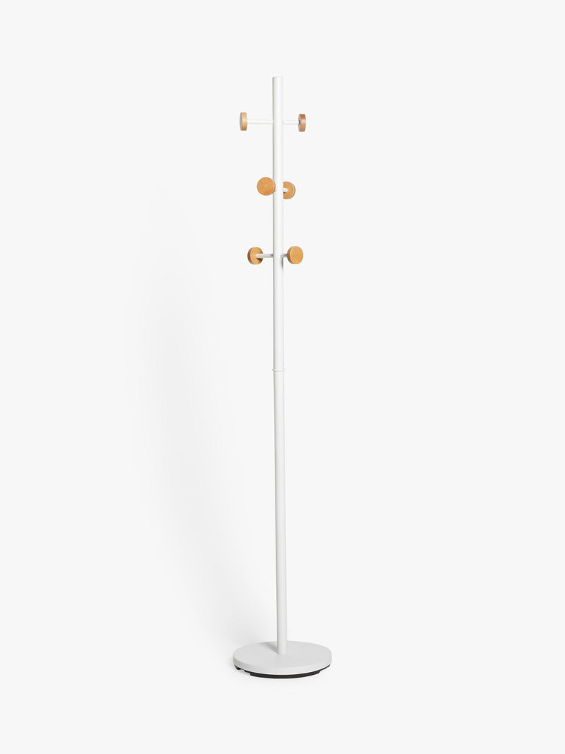 John Lewis coat stand with 6 wood hooks (British brand)