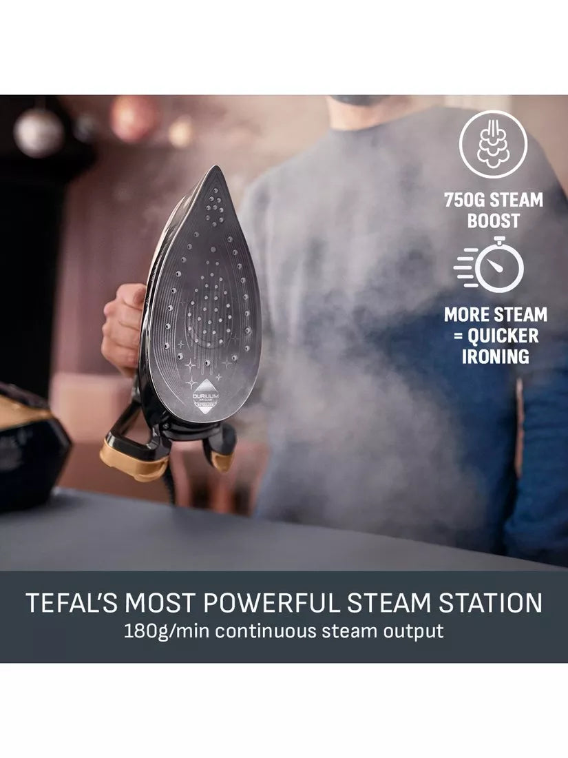 Tefal Pro Express Vision steam iron black/gold (British brand)