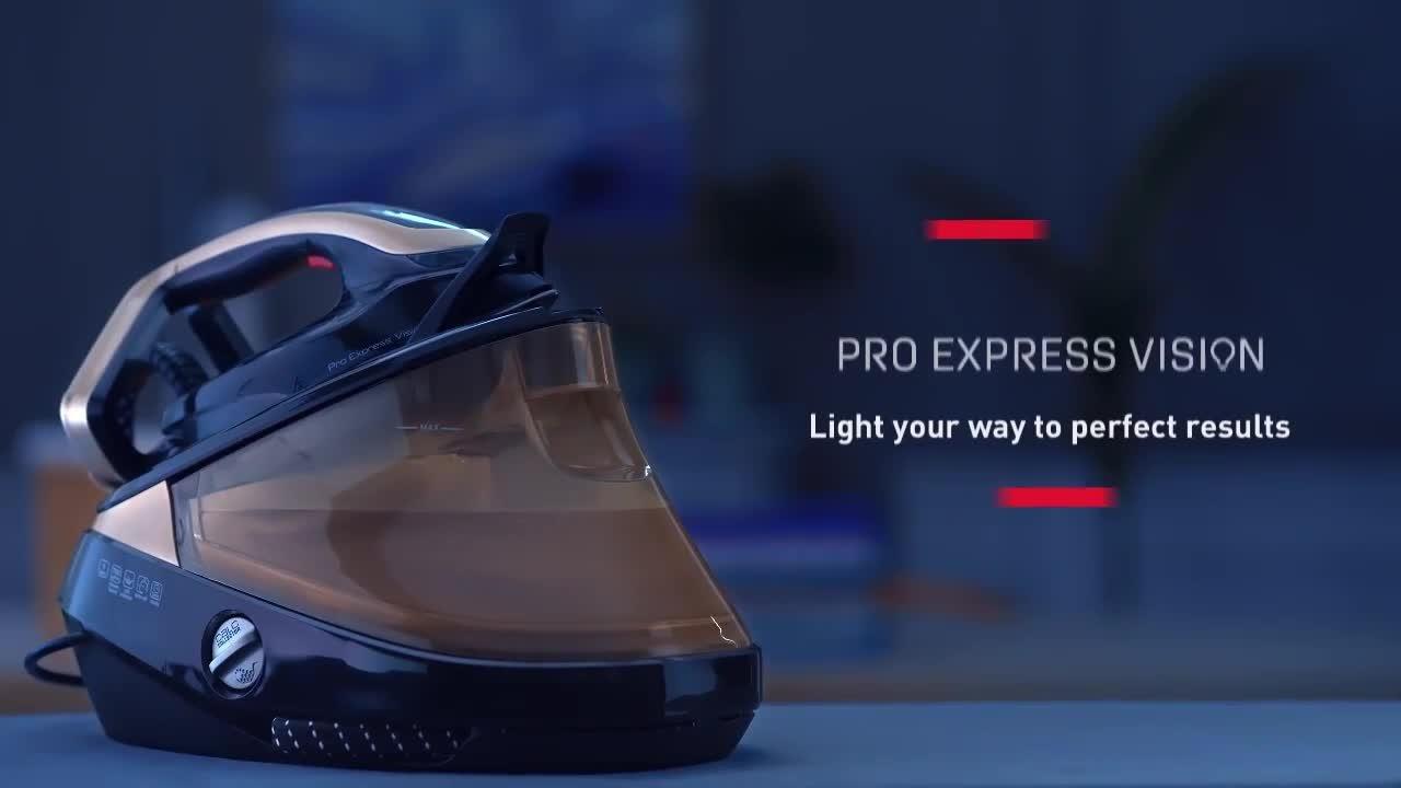 Tefal Pro Express Vision steam iron black/gold (British brand)