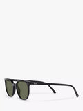 Ray-Ban Elliot round sunglasses black frame green glass lenses (British brand)