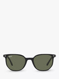 Ray-Ban Elliot round sunglasses black frame green glass lenses (British brand)